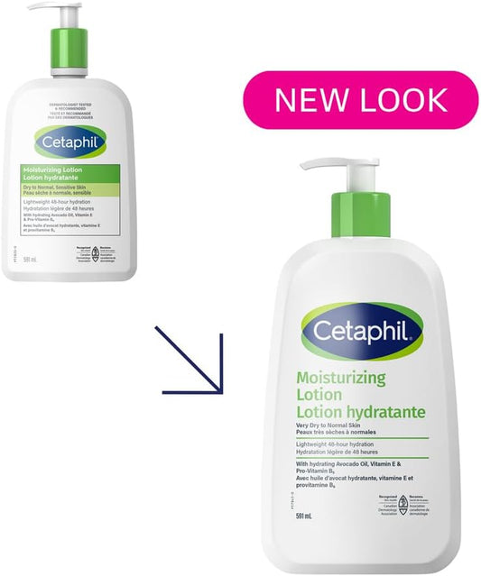 Cetaphil Moisturizing Lotion, Hydrating Body Lotion & Moisturizer for Sensitive & All Skin Types, Fragrance Free, Hypoallergenic, Non-Comedogenic, Dermatologist Recommended, 500 Ml